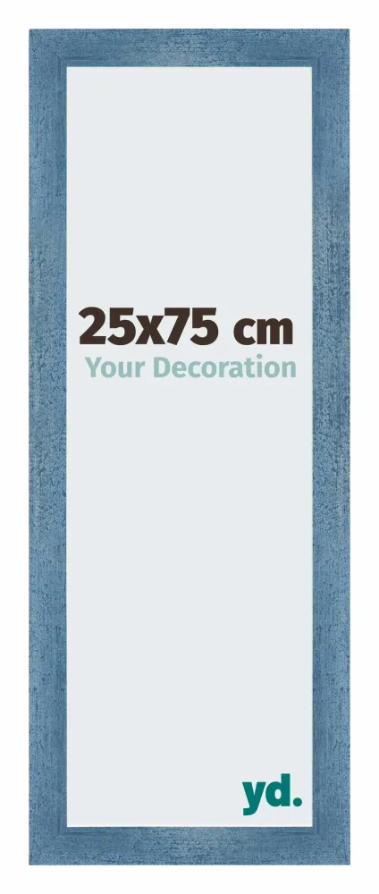 Bilderrahmen 25x75 cm - Hellblau Gewischt - MDF - Mura
