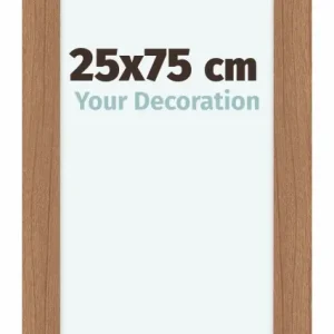 Bilderrahmen 25x75 cm - Nussbaum Hell - MDF - Como