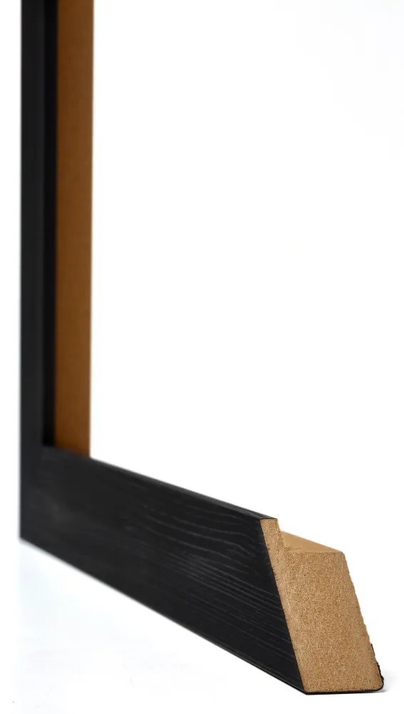 Bilderrahmen 25x75 cm - Schwarz Gemasert - MDF - Mura