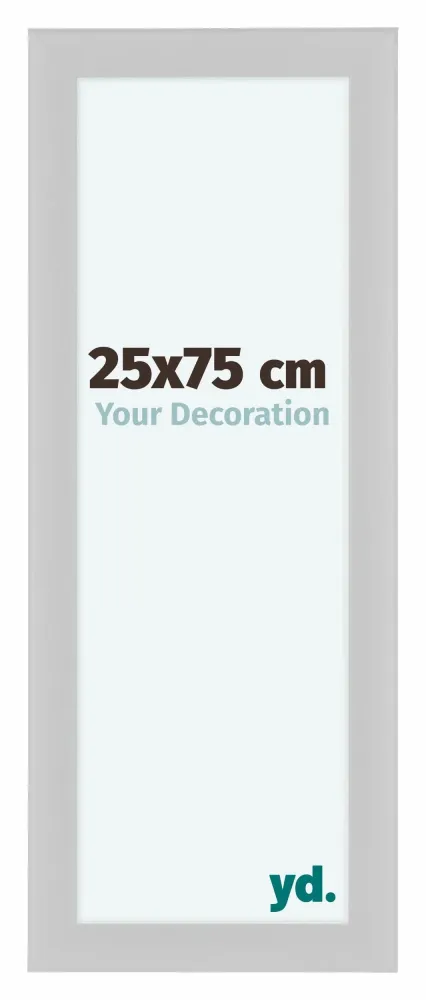 Bilderrahmen 25x75 cm - Weiß Hochglanz - MDF - Como