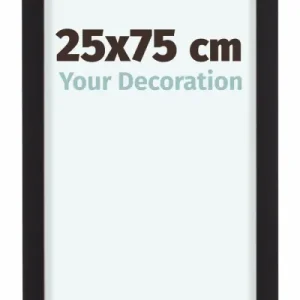 Bilderrahmen 25x75cm Schwarz Aluminium Virginia