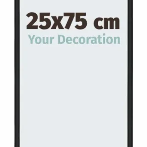 Bilderrahmen 25x75cm Schwarz Matt Aluminium New York Aluminium New York
