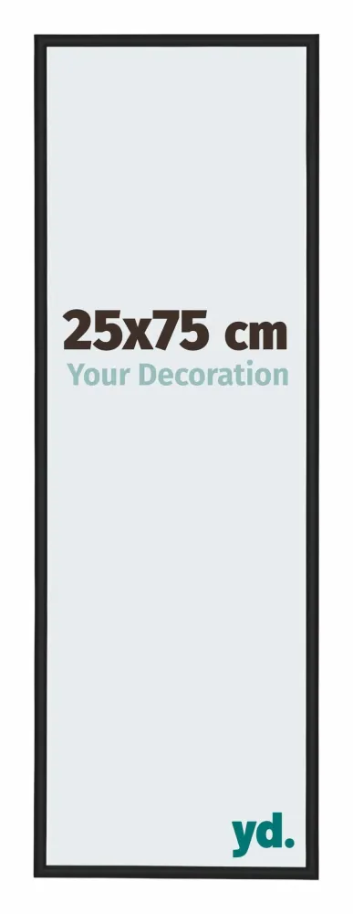 Bilderrahmen 25x75cm Schwarz Matt Aluminium New York Aluminium New York