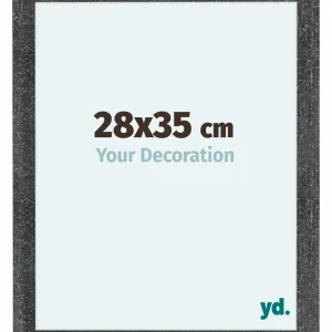 Bilderrahmen 28x35 cm - Grau Gewischt - MDF - Como