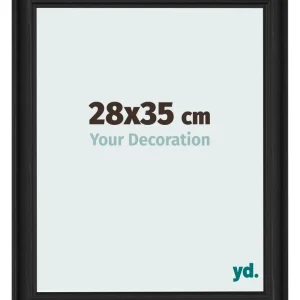 Bilderrahmen 28x35 cm - Schwarz Gemasert - MDF - Lazio