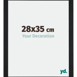 Bilderrahmen 28x35 cm - Schwarz Matt - MDF - Mura
