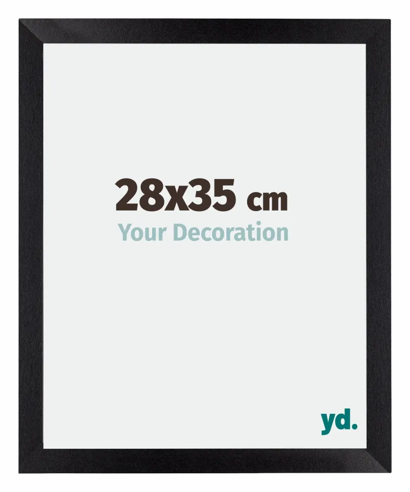 Bilderrahmen 28x35 cm - Schwarz Matt - MDF - Mura