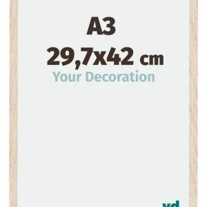 Bilderrahmen A3 - 29,7x42 cm - DIN A3 Eiche - MDF - Catania