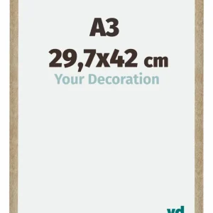 Bilderrahmen A3 - 29,7x42 cm - DIN A3 Gold - MDF - Catania