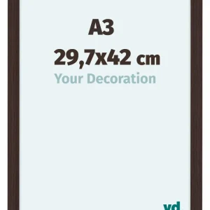 Bilderrahmen A3 - 29,7x42 cm - Eiche Dunkel - MDF - Como