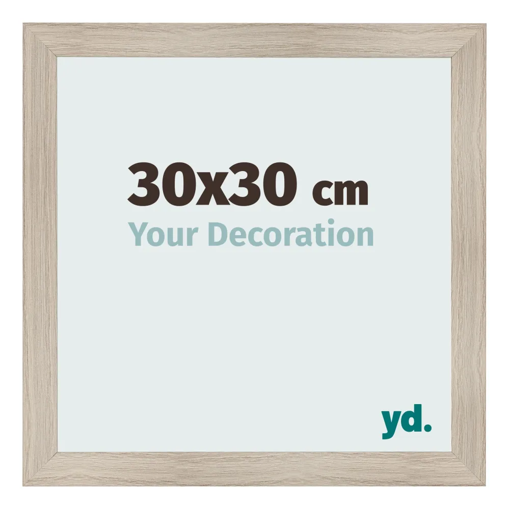 Bilderrahmen 30x30 cm - Eiche Hell - MDF - Pisa