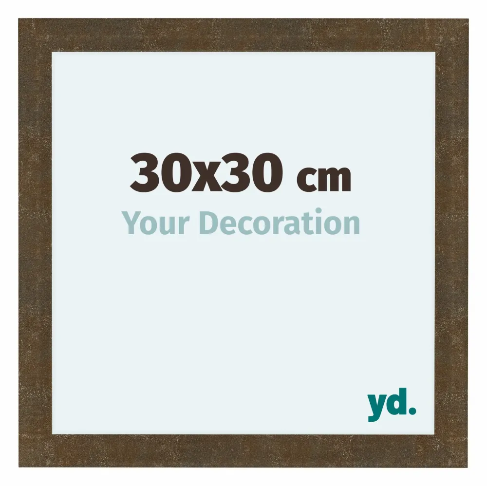 Bilderrahmen 30x30 cm - Gold Antik - MDF - Como