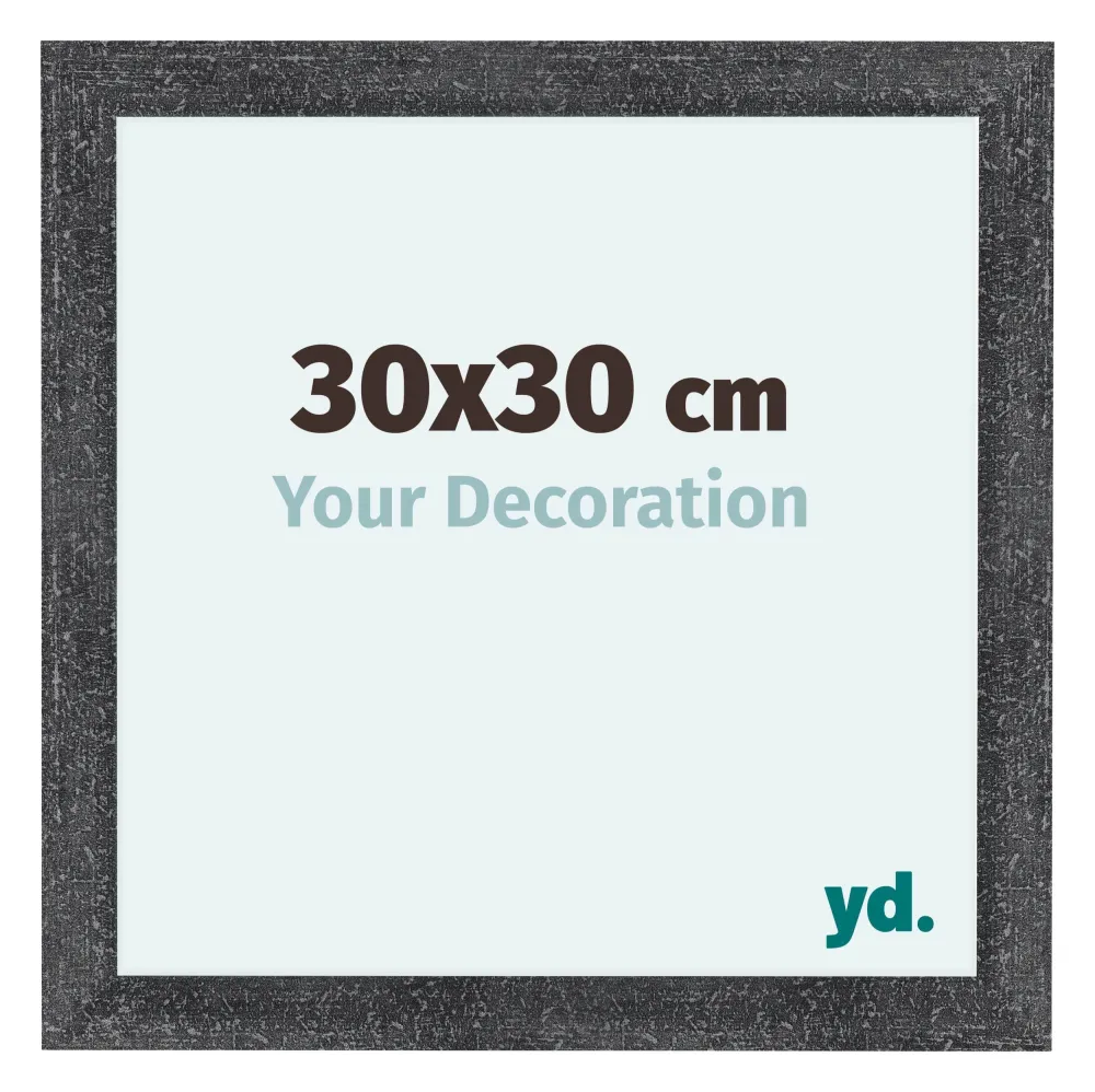 Bilderrahmen 30x30 cm - Grau Gewischt - MDF - Como