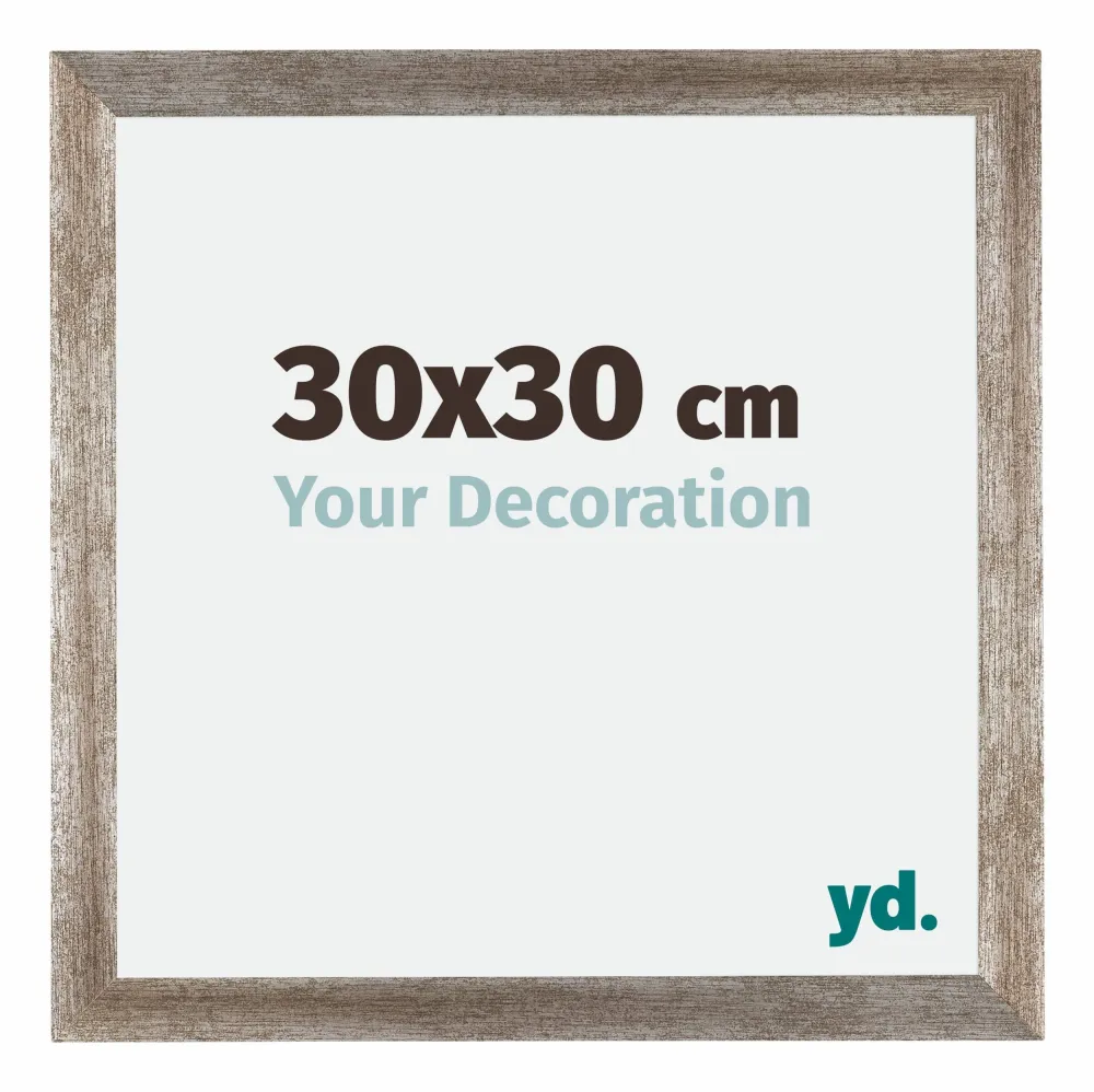Bilderrahmen 30x30 cm - Metall Vintage - MDF - Mura