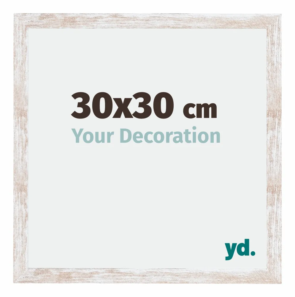 Bilderrahmen 30x30 cm - White Wash - MDF - Catania