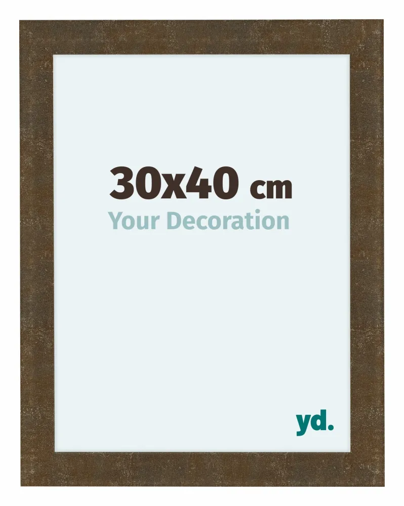 Bilderrahmen 30x40 cm - Gold Antik - MDF - Como