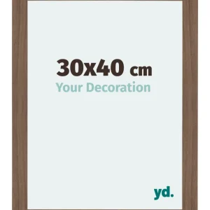 Bilderrahmen 30x40 cm - Nussbaum Dunkel - MDF - Mura