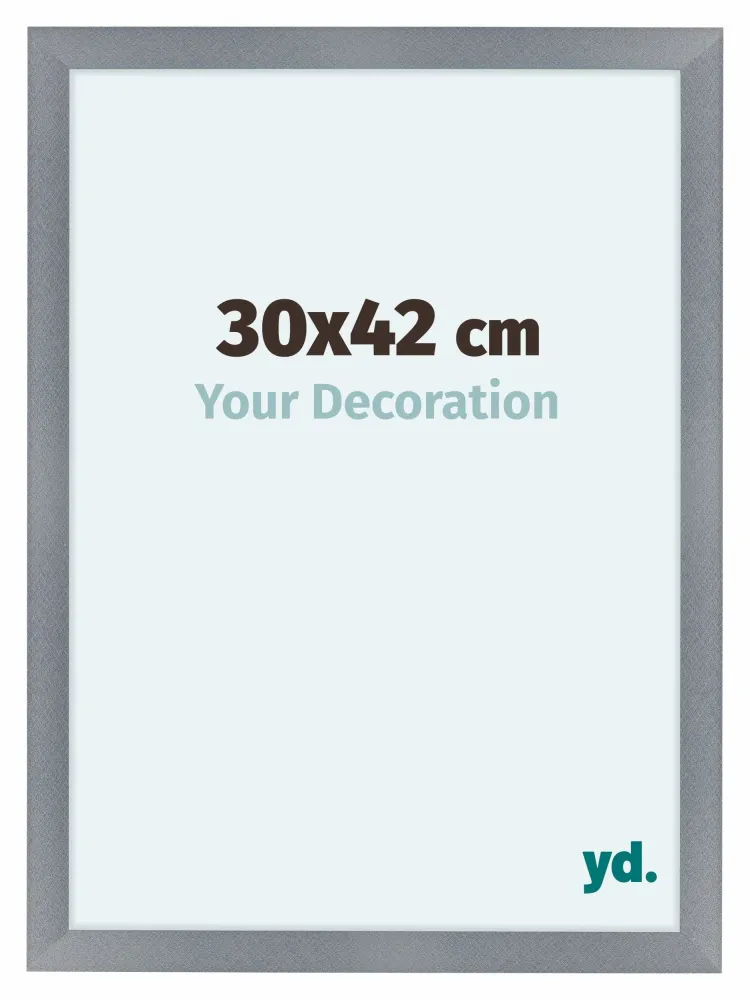 Bilderrahmen 30x42 cm - Aluminium - Gebürstet - MDF - Como