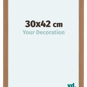Bilderrahmen 30x42 cm - Nussbaum Hell - MDF - Como
