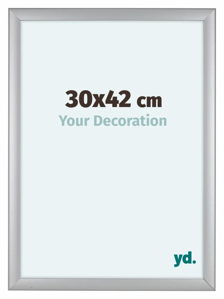 Bilderrahmen 30x42 cm - Silber Matt - MDF - Como