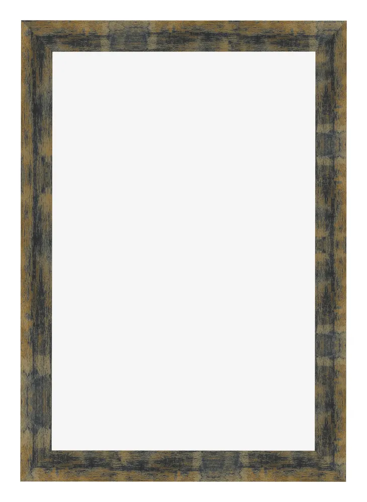 Bilderrahmen 30x45 cm - Blau Gold Meliert - MDF - Pisa