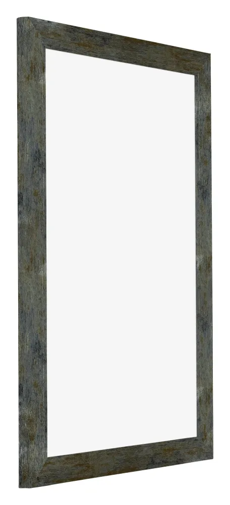 Bilderrahmen 30x45 cm - Blau Gold Meliert - MDF - Mura