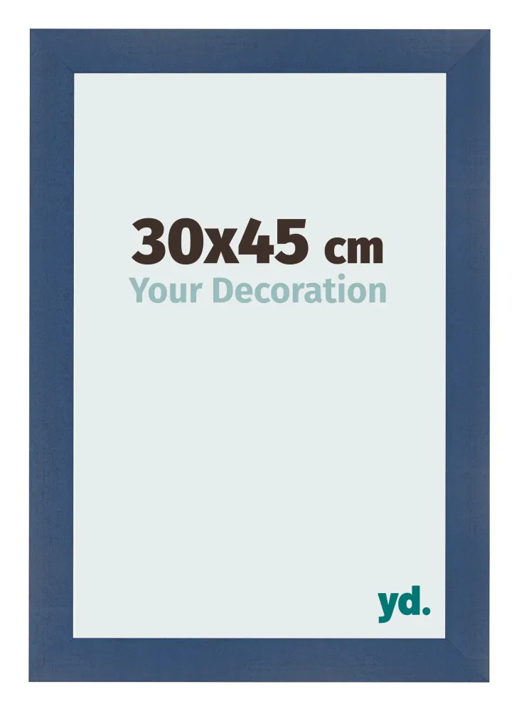 Bilderrahmen 30x45 cm - Dunkelblau Gewischt - MDF - Pisa