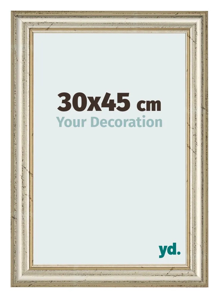 Bilderrahmen 30x45 cm - Metallglanz - MDF - Lazio