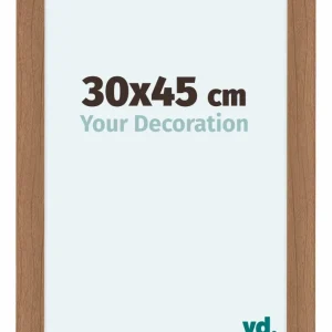 Bilderrahmen 30x45 cm - Nussbaum Hell - MDF - Como