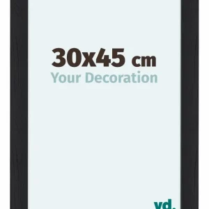 Bilderrahmen 30x45 cm - Schwarz Gemasert - MDF - Como