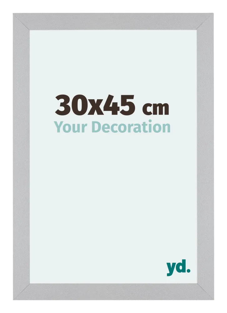 Bilderrahmen 30x45 cm - Silber Matt - MDF - Mura
