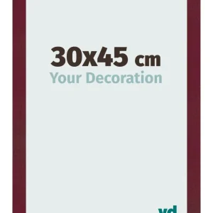 Bilderrahmen 30x45 cm - Weinrot Gewischt - MDF - Bologna