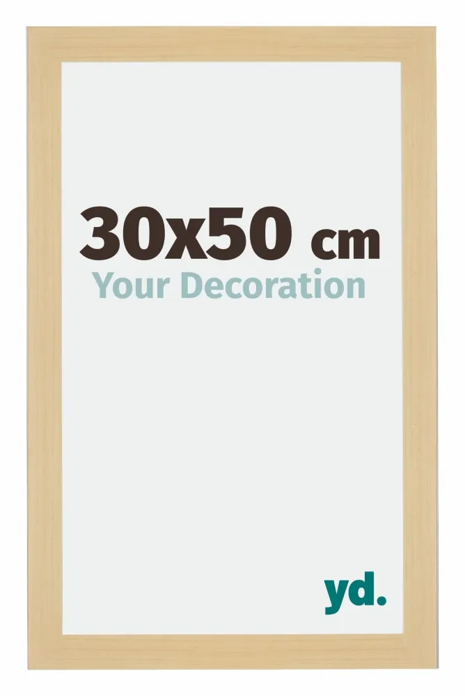 Bilderrahmen 30x50 cm - Ahorn Dekor - MDF - Mura