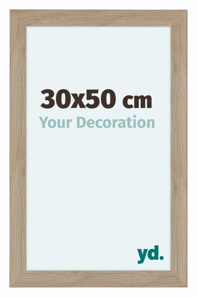 Bilderrahmen 30x50 cm - Eiche Hell - MDF - Como