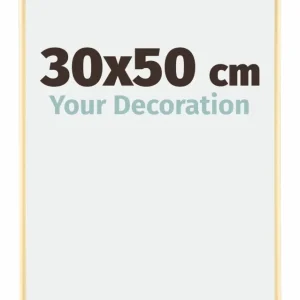 Bilderrahmen 30x50 cm - Gold - Aluminium - Kent
