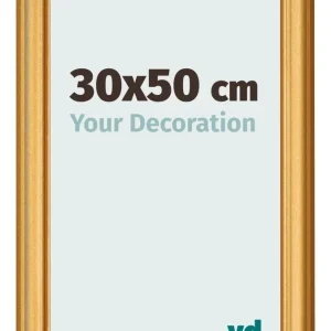 Bilderrahmen 30x50 cm - Gold Matt - MDF - Lazio