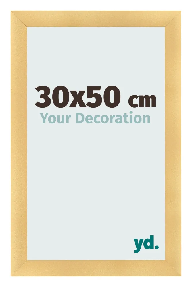Bilderrahmen 30x50 cm - Gold Matt - MDF - Pisa
