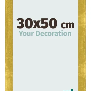 Bilderrahmen 30x50 cm - Gold Vintage - MDF - Pisa