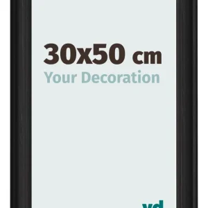 Bilderrahmen 30x50 cm - Schwarz Gemasert - MDF - Lazio