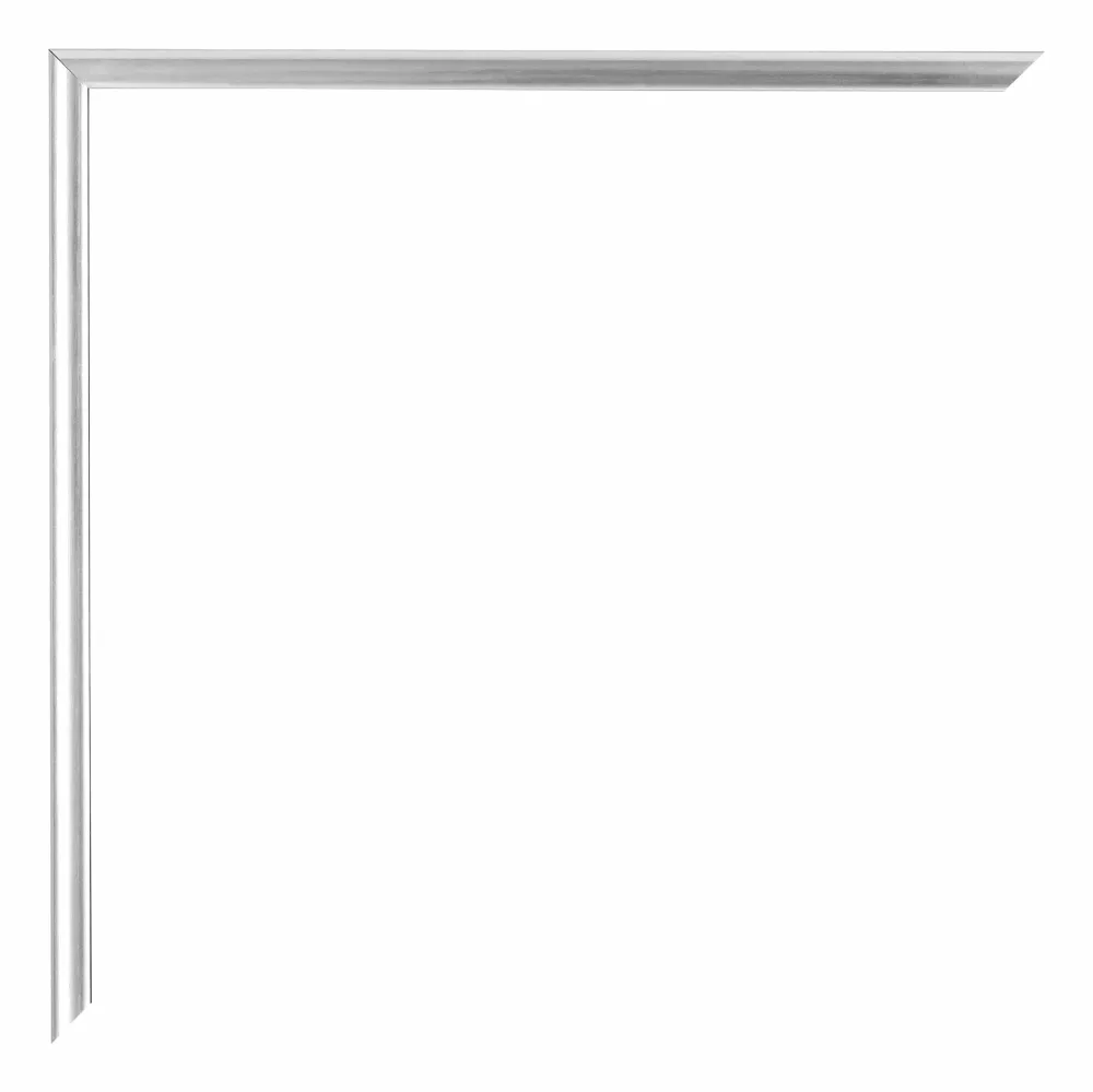 Bilderrahmen 30x50 cm - Silber Hochglanz - Aluminium - Kent