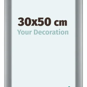 Bilderrahmen 30x50 cm - Silber Matt - MDF - Como