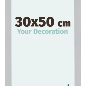 Bilderrahmen 30x50 cm - Silber Matt - MDF - Mura
