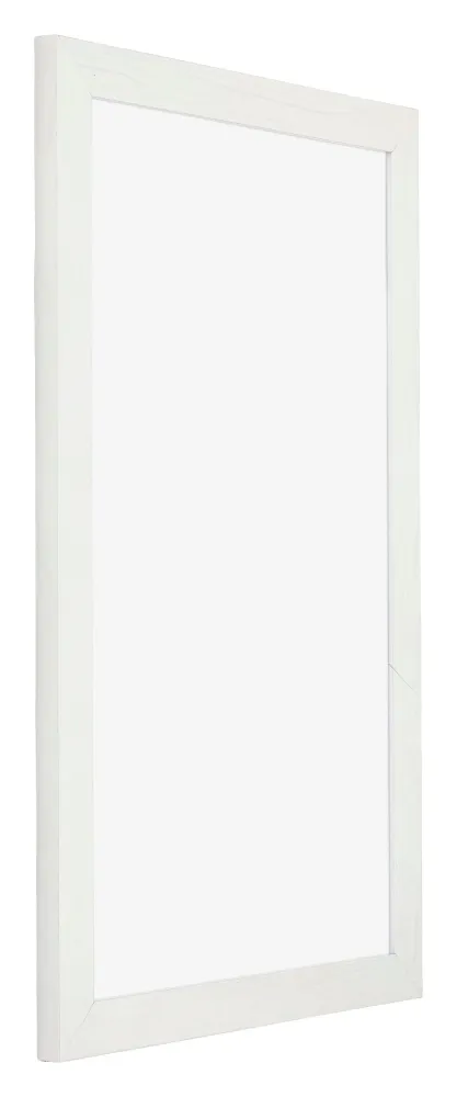 Bilderrahmen 30x50 cm - Weiss Gemasert - MDF - Mura
