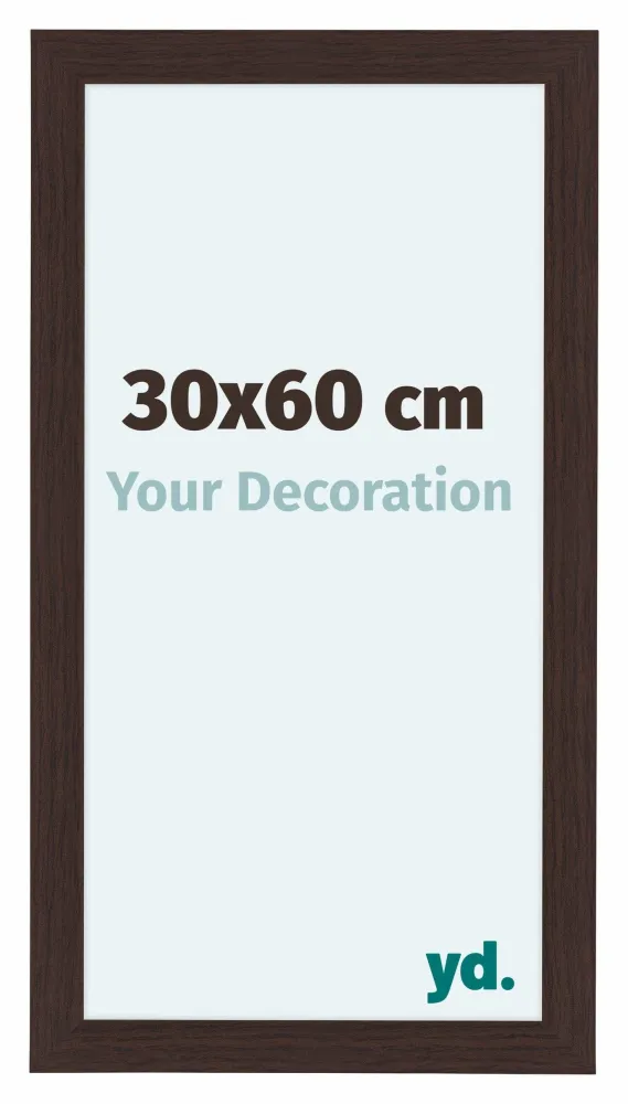 Bilderrahmen 30x60 cm - Eiche Dunkel - MDF - Como