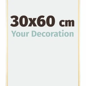 Bilderrahmen 30x60 cm - Gold - Aluminium - Kent