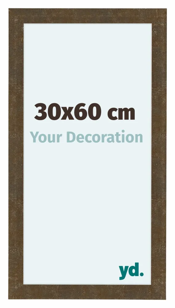 Bilderrahmen 30x60 cm - Gold Antik - MDF - Como