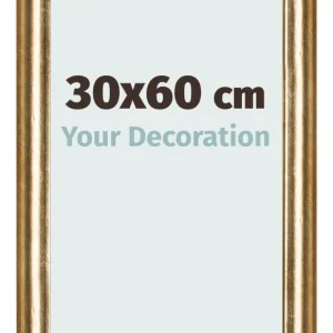 Bilderrahmen 30x60 cm - Gold Antik - MDF - Lazio