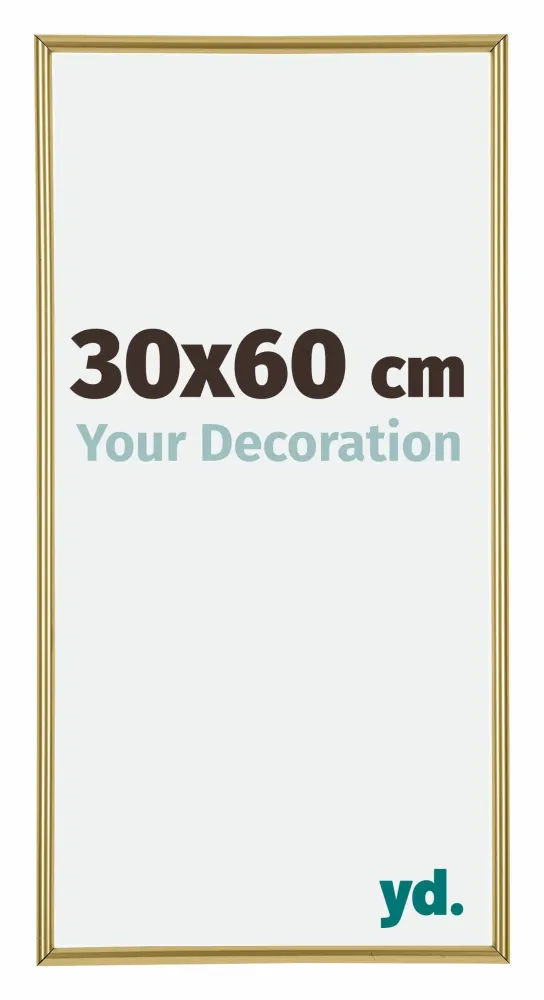Bilderrahmen 30x60 cm - Gold - Kunststoff - Annecy
