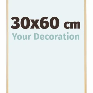 Bilderrahmen 30x60 cm - Gold Vintage - Aluminium - Kent
