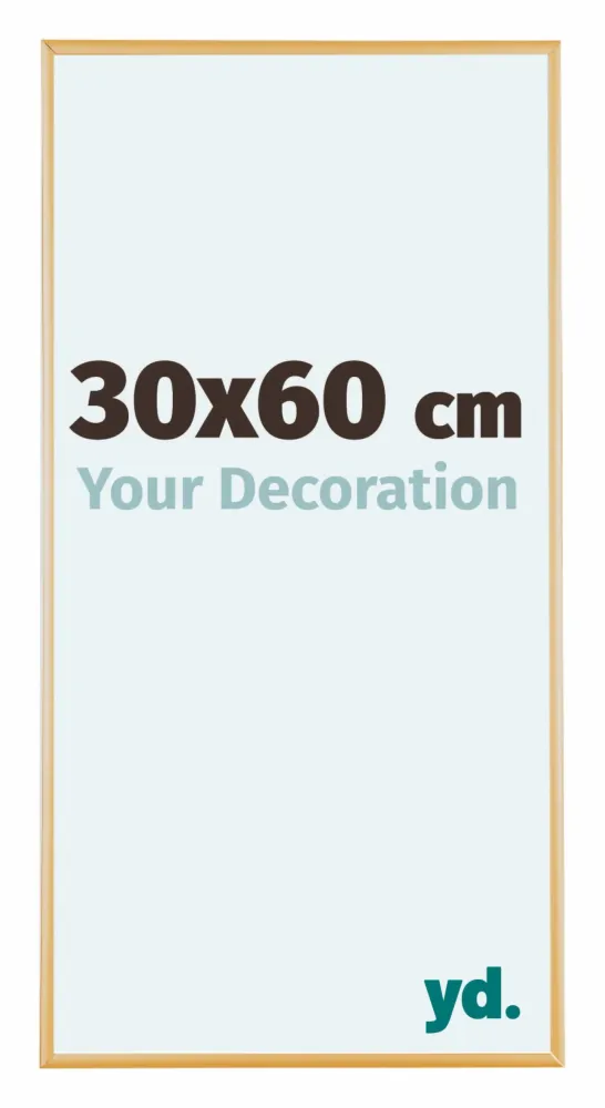 Bilderrahmen 30x60 cm - Gold Vintage - Aluminium - Kent